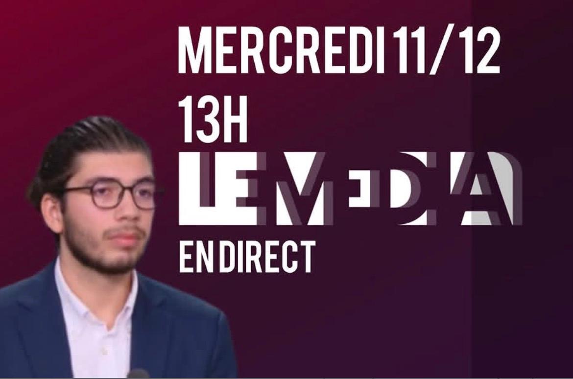 Invité sur Le Média — En direct 